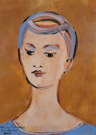 Schilderij, Maya Wildevuur, Ode aan Francesco, 2008